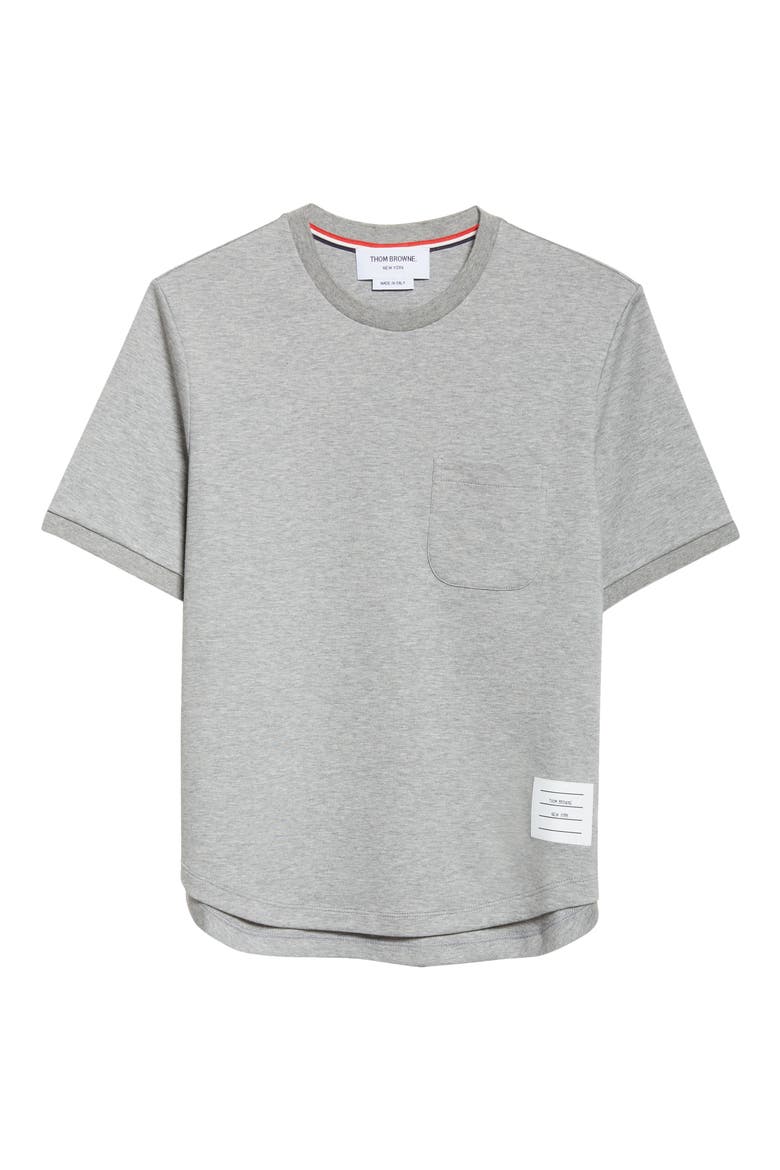 Milano Cotton Pocket T-Shirt, Alternate, color, LIGHT GREY
