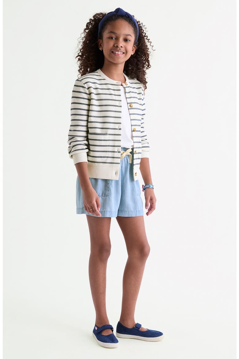 Kids' Chambray Shorts, Alternate, color, LIGHT ACID WASH