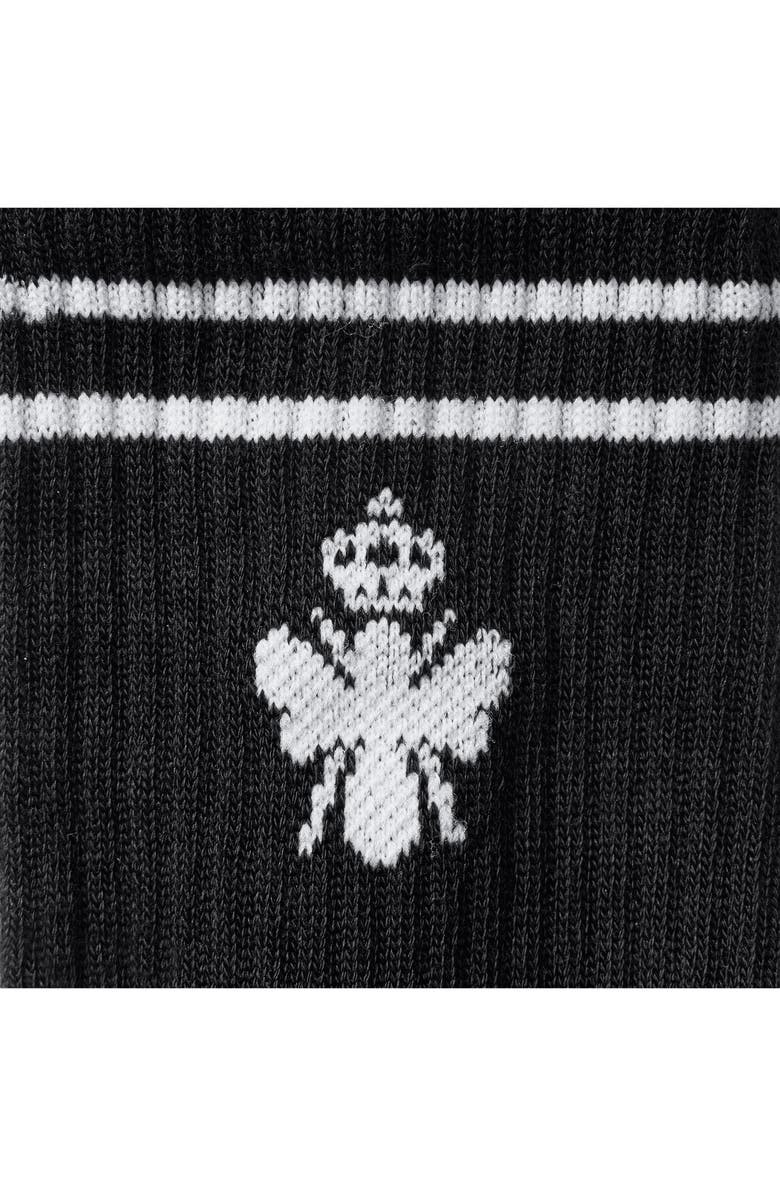 Bombas Core Original Half Calf Socks, Alternate, color, Black/ White