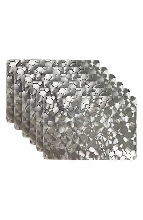 DAINTY HOME Mirrored Set of 6 Placemats