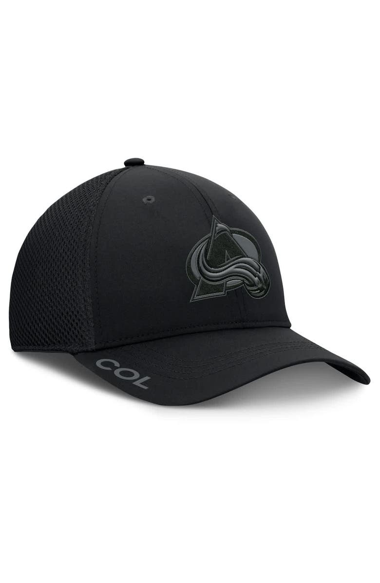 FANATICS Men's Fanatics Black Colorado Avalanche Authentic Pro Road Flex Hat, Alternate, color, 