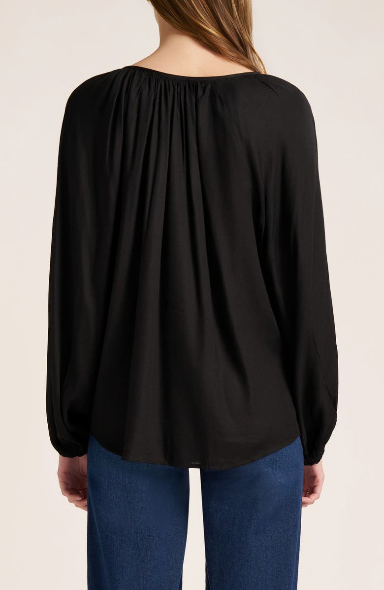 matty m. Tie Neck Raglan Sleeve Top, Alternate, color, 