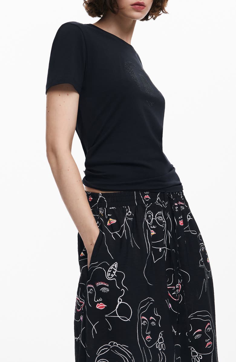 Desigual Nanning Print Skirt, Alternate, color, 