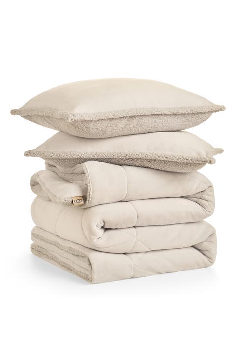 Avery Faux Shearling Comforter & Shams Set