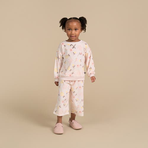 Modern Moments™ By Gerber Fleece Pajama Top & Pant Set In Light Pink Falling Flower
