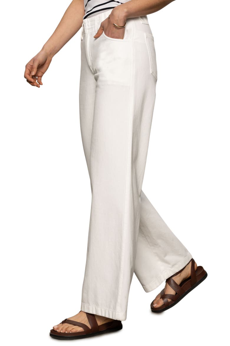 Arden High Waist Wide Leg Jeans, Alternate, color, BRILLIANT WHITE