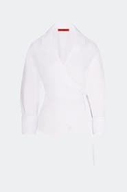 SIMONMILLER Anya Poplin Wrap Top