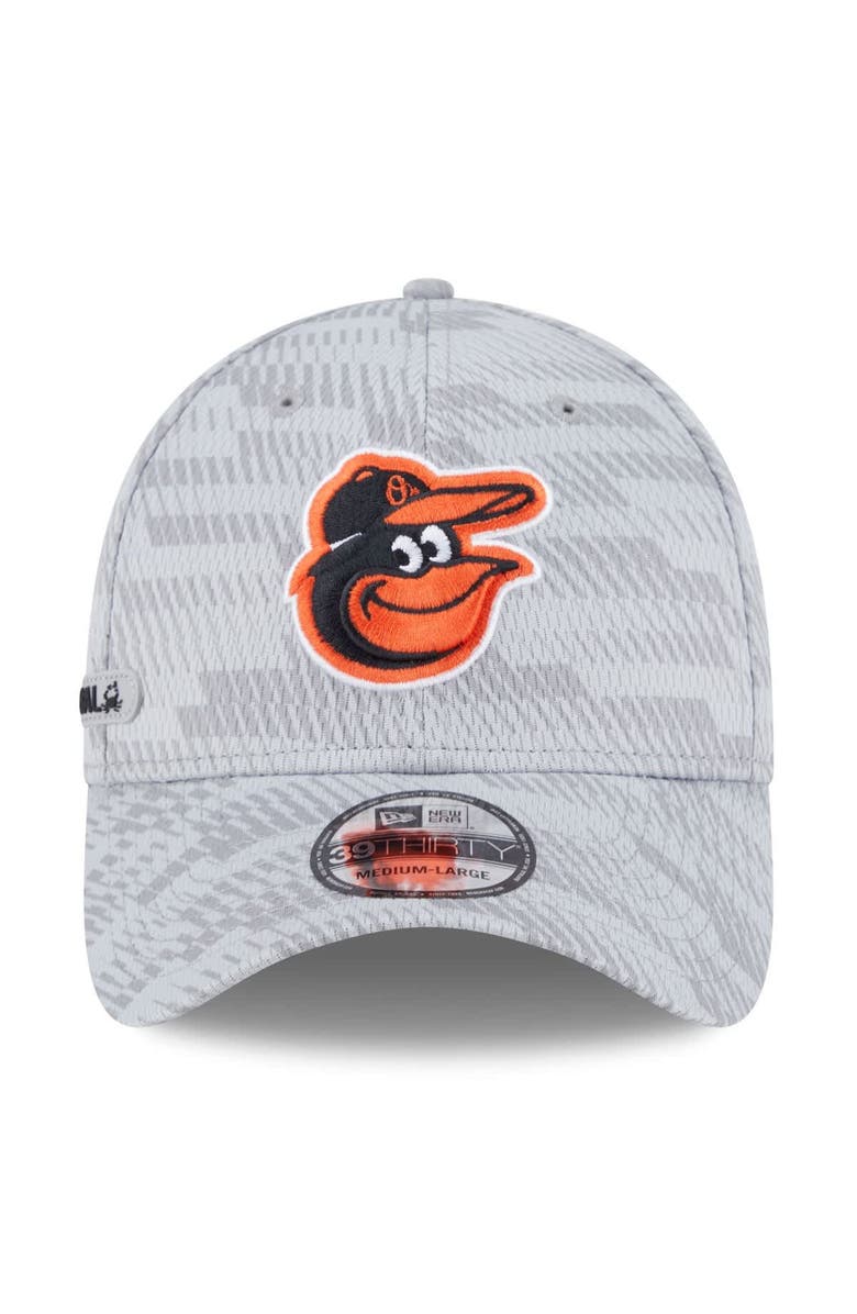 New Era Men's New Era Gray Baltimore Orioles 2025 MLB Clubhouse 39THIRTY Flex Hat, Alternate, color, 