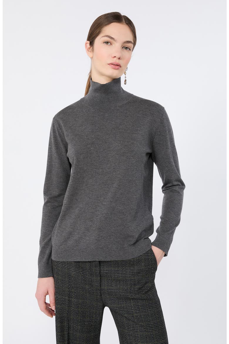 Turtleneck Sweater, Alternate, color, DARK GREY