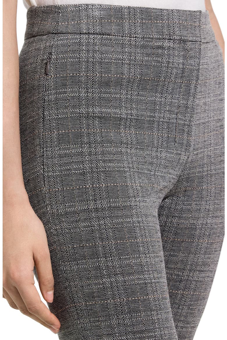 Glen Plaid Ankle Kick Pants, Alternate, color, TAN MULTI