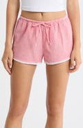 Open Edit Seersucker Boxer Sleep Shorts
