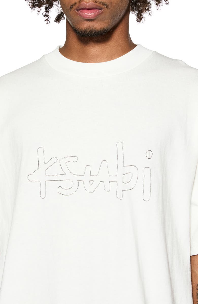 Ksubi Stitched Up Ekcess Oversize Embroidered T-Shirt, Alternate, color, 