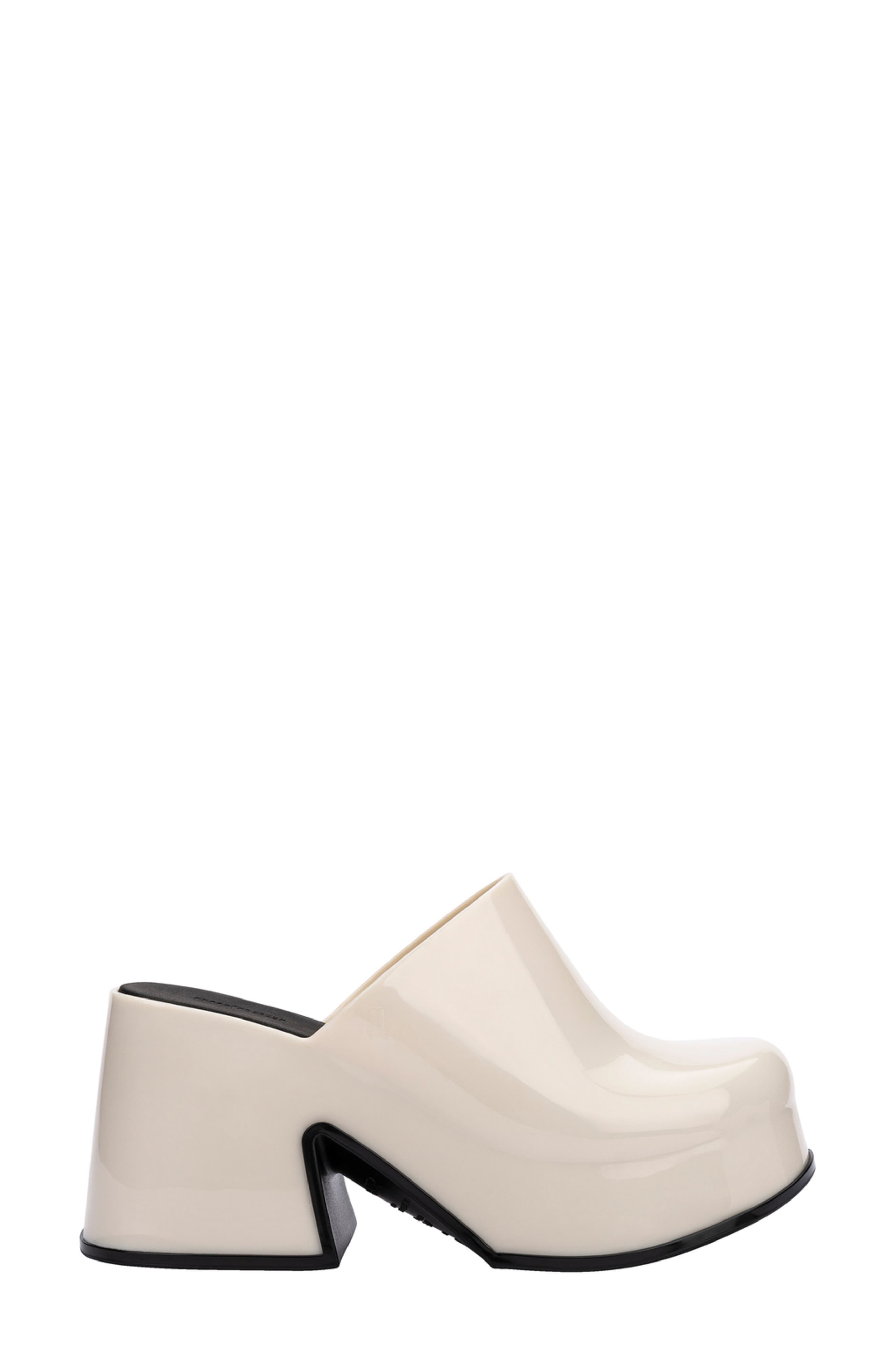 Mia Platform Mule, Alternate, color, BEIGE/ BLACK
