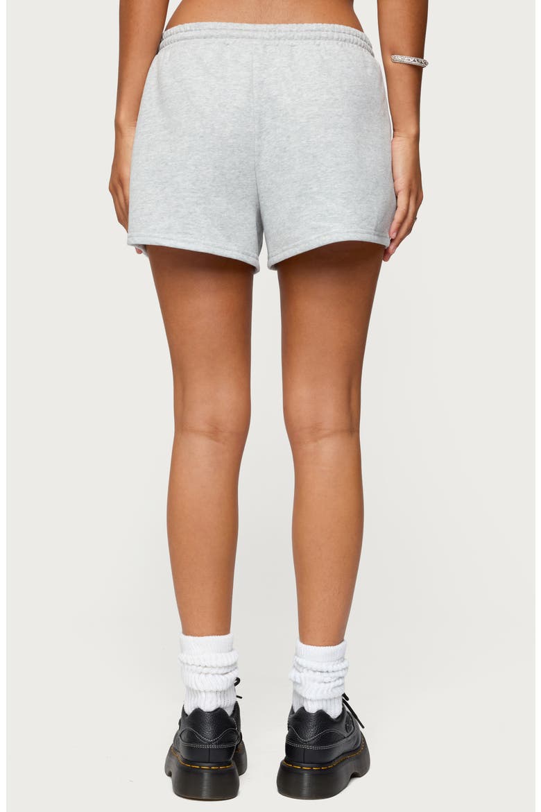 Off Duty Cotton Blend Graphic Sweat Shorts, Alternate, color, GRAY-MELANGE