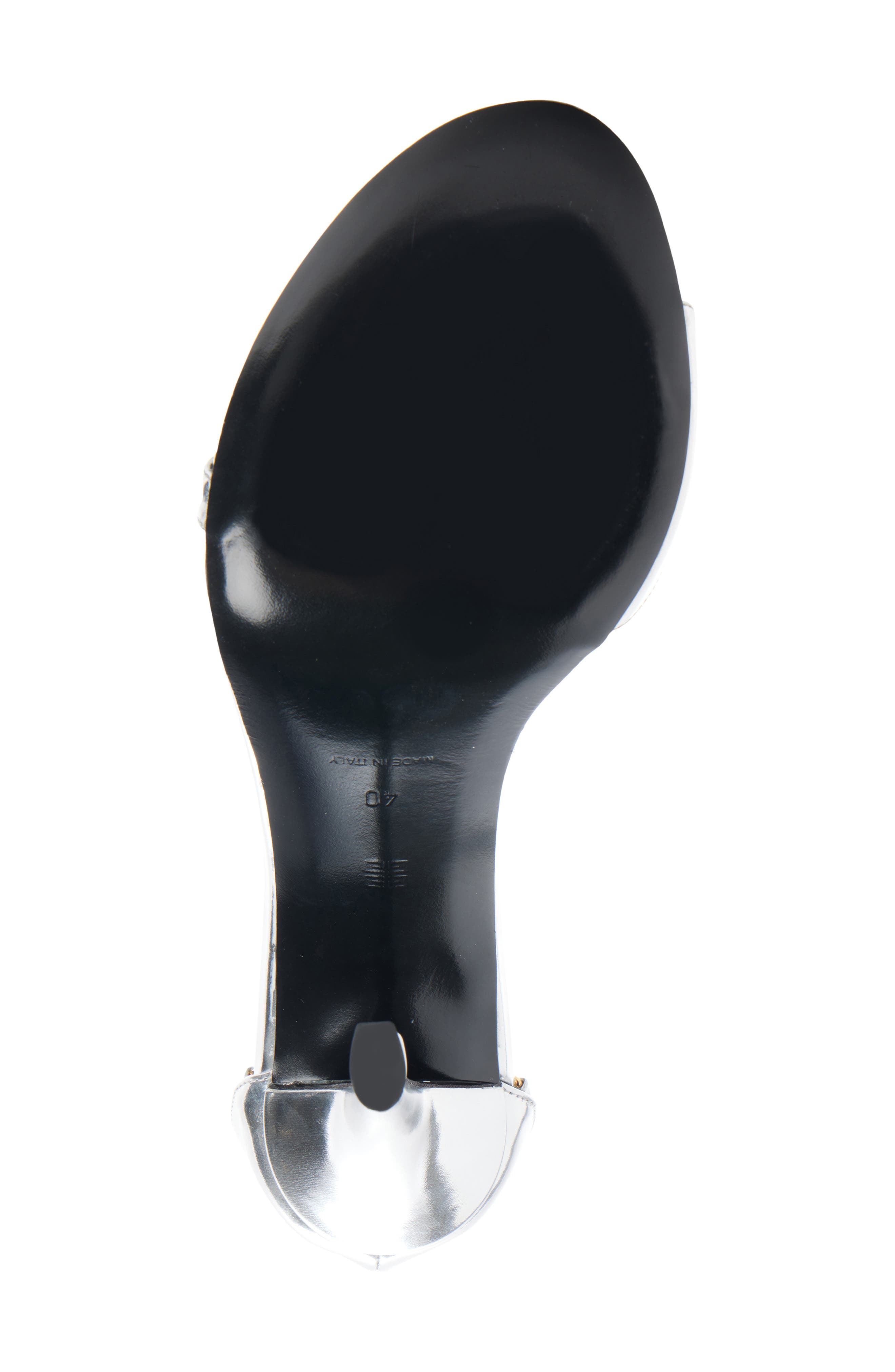 Givenchy 4G Liquid Logo Sandal, Alternate, color, Silvery/ Golden