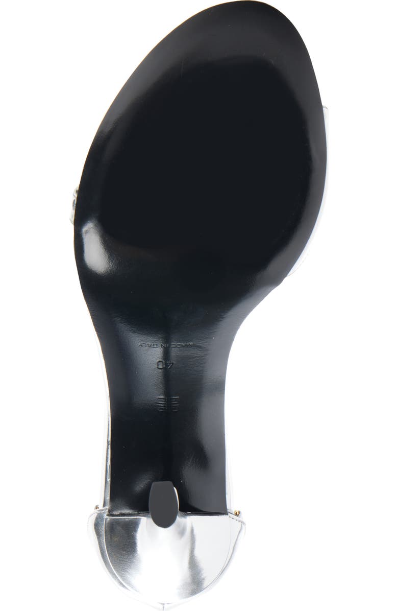 Givenchy 4G Liquid Logo Sandal, Alternate, color, Silvery/ Golden