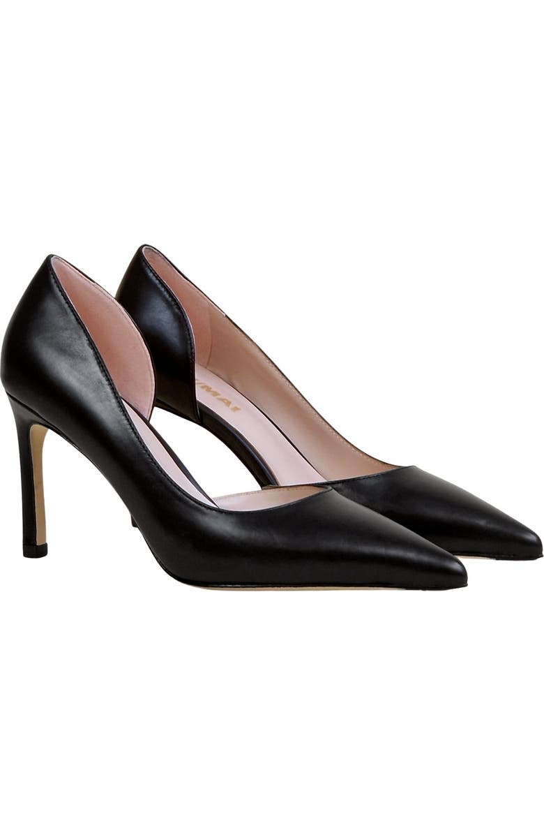 MI/MAI Kelly Pointed Toe Heeled Pumps, Alternate, color, Black