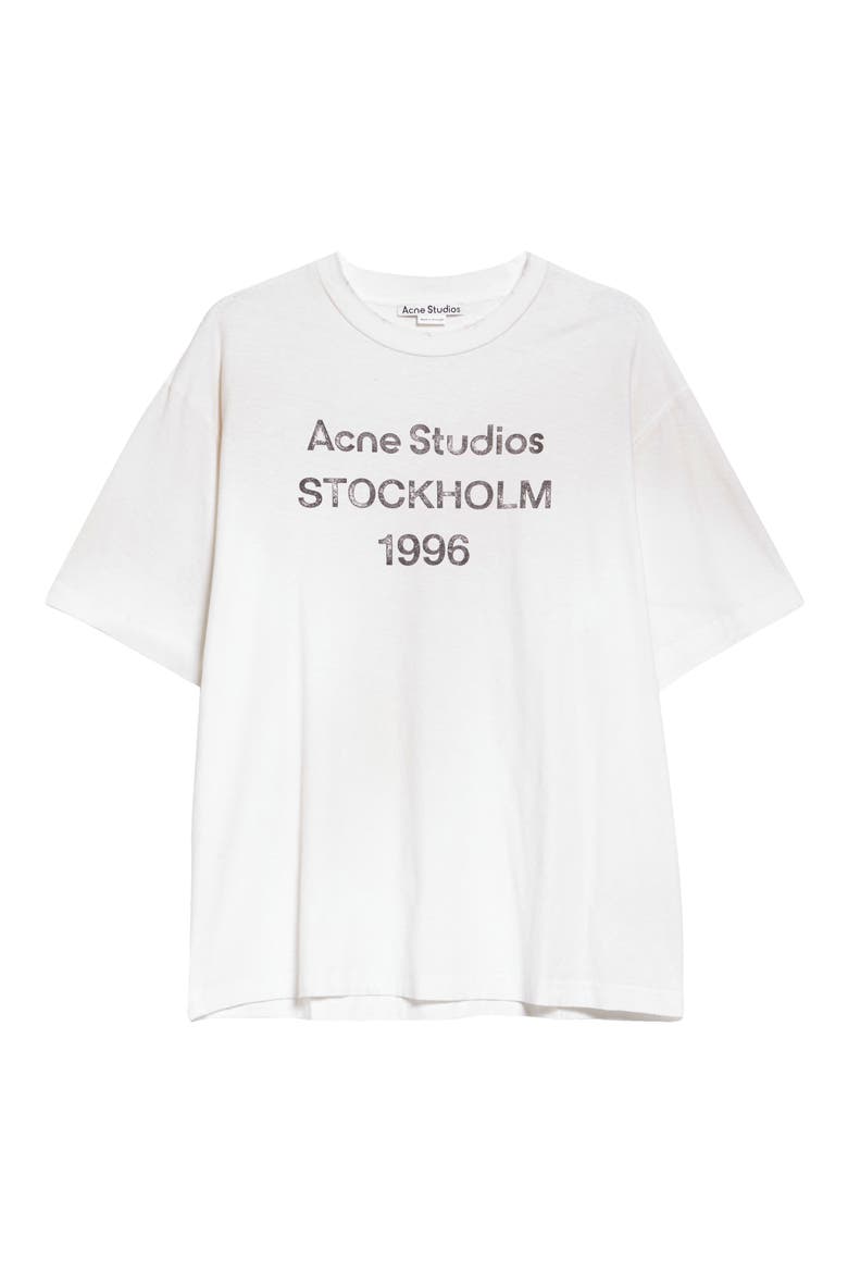 Exford 1996 Mélange Distressed Logo Cotton & Hemp Graphic T-Shirt, Alternate, color, DUSTY WHITE