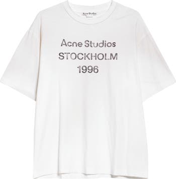 Acne Studios Exford 1996 Mélange Distressed Logo Cotton