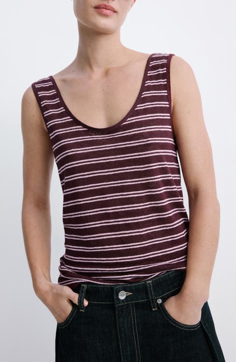 Stripe Linen Tank