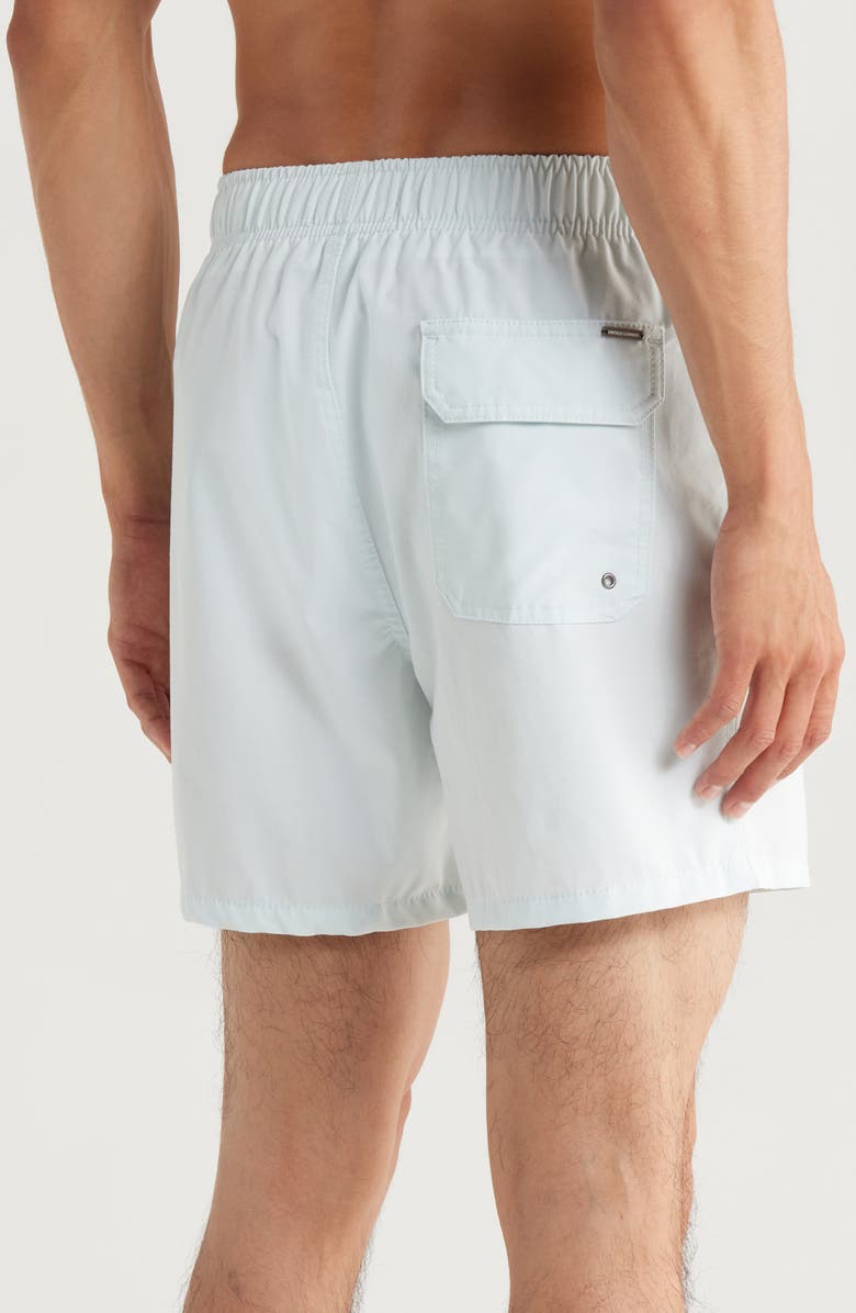 Vintage Summer Poolside Volley Swim Trunks, Alternate, color, Light Blue