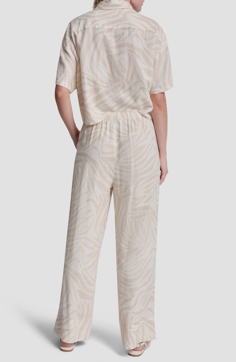 DKNY Jeans Relaxed Pants, Alternate, color, Zebra Eggnog Combo