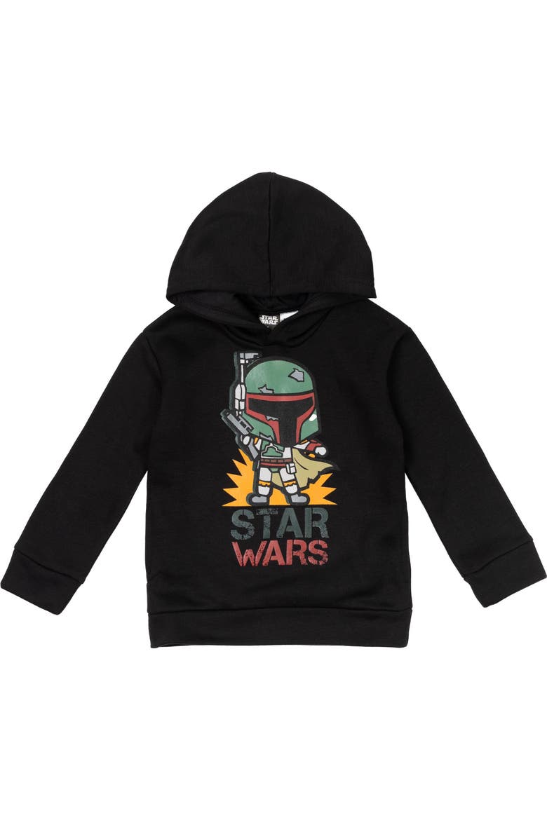 Boba Fett Fleece Hoodie, Alternate, color, Boba Fett Black