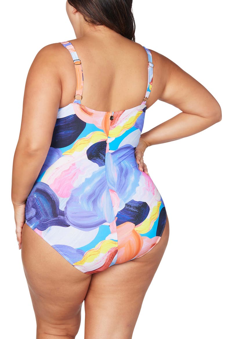 Arte a La Rue Monet D- & DD-Cup One-Piece Underwire Swimsuit, Alternate, color, PURPLE