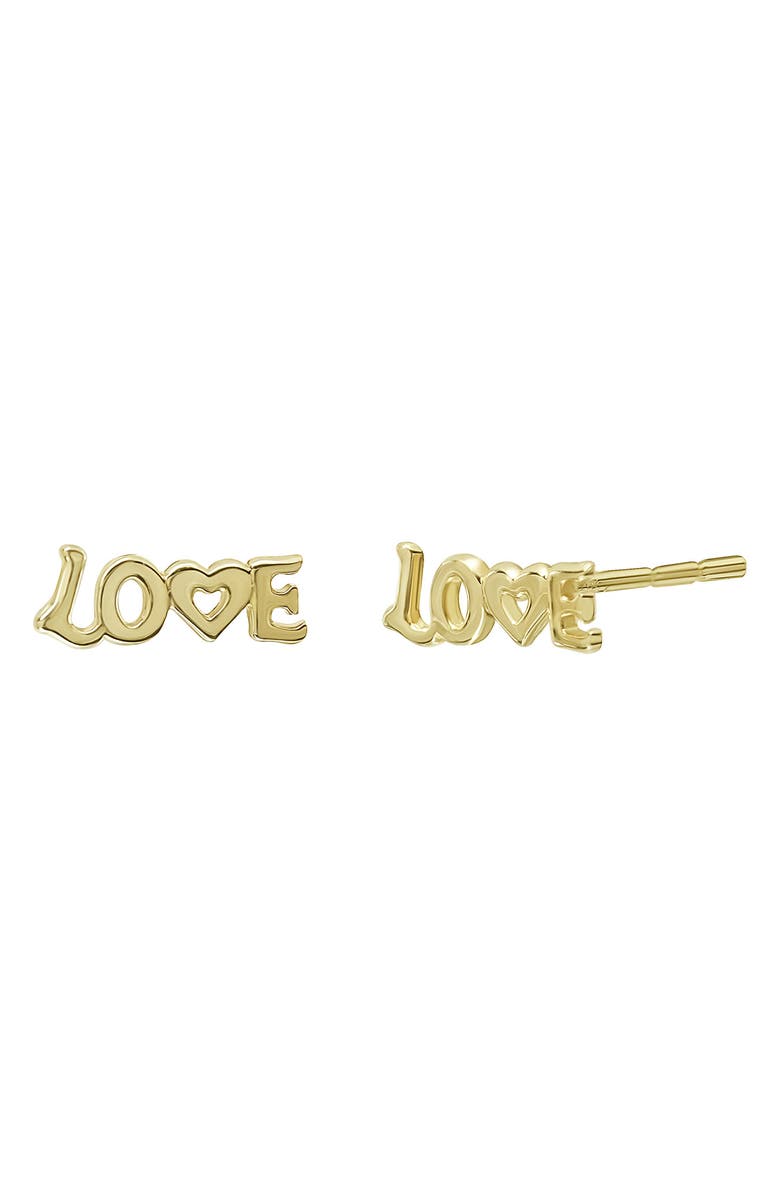 Bony Levy 14K Yellow Gold Love Stud Earrings, Main, color, Gold