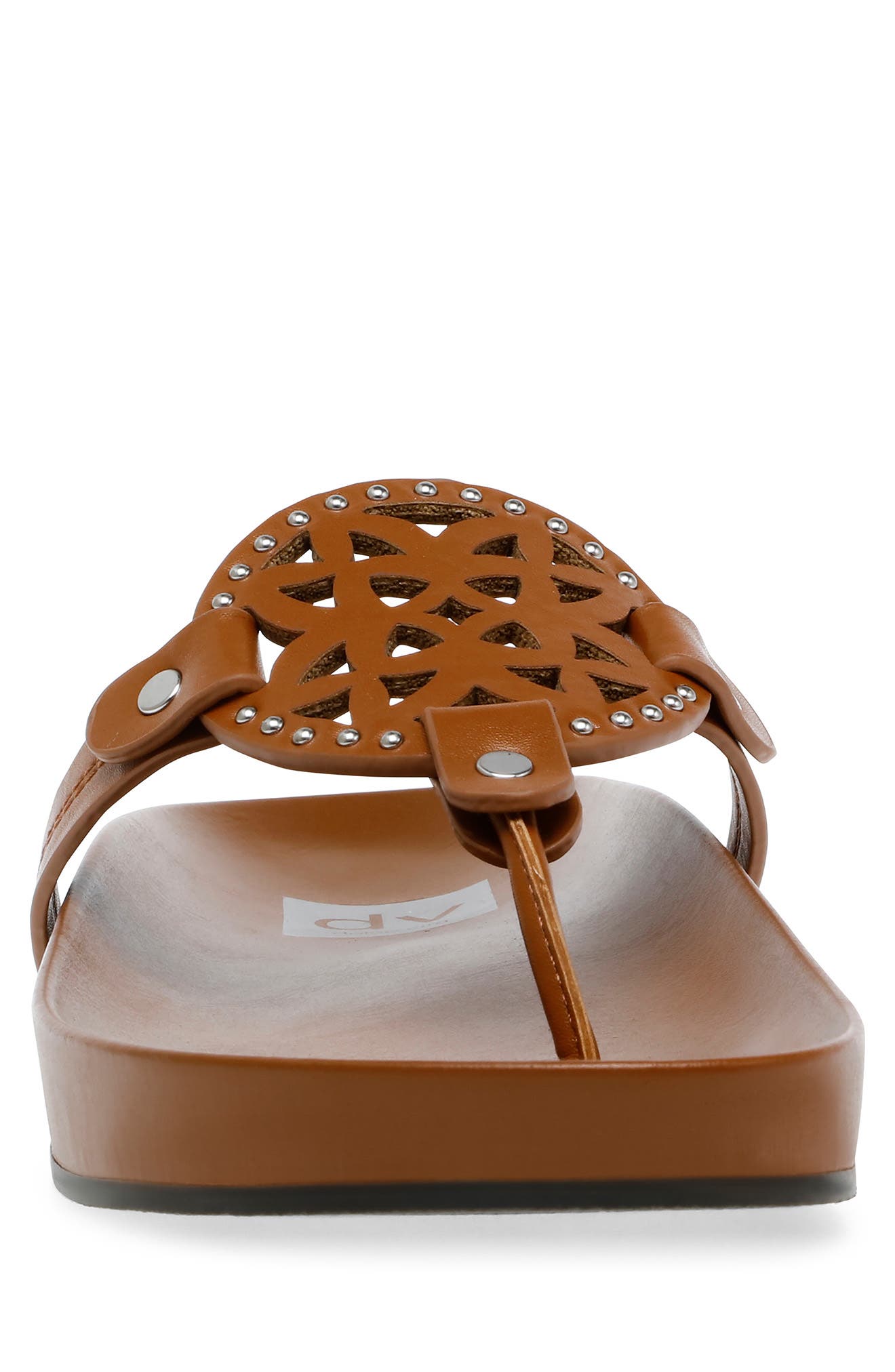 Laser Cut Thong Sandal, Alternate, color, TAN