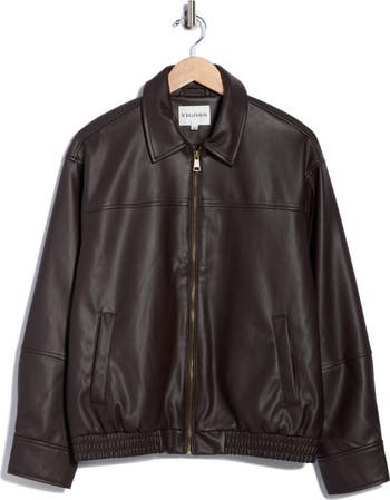 Oversize Faux Leather Jacket
