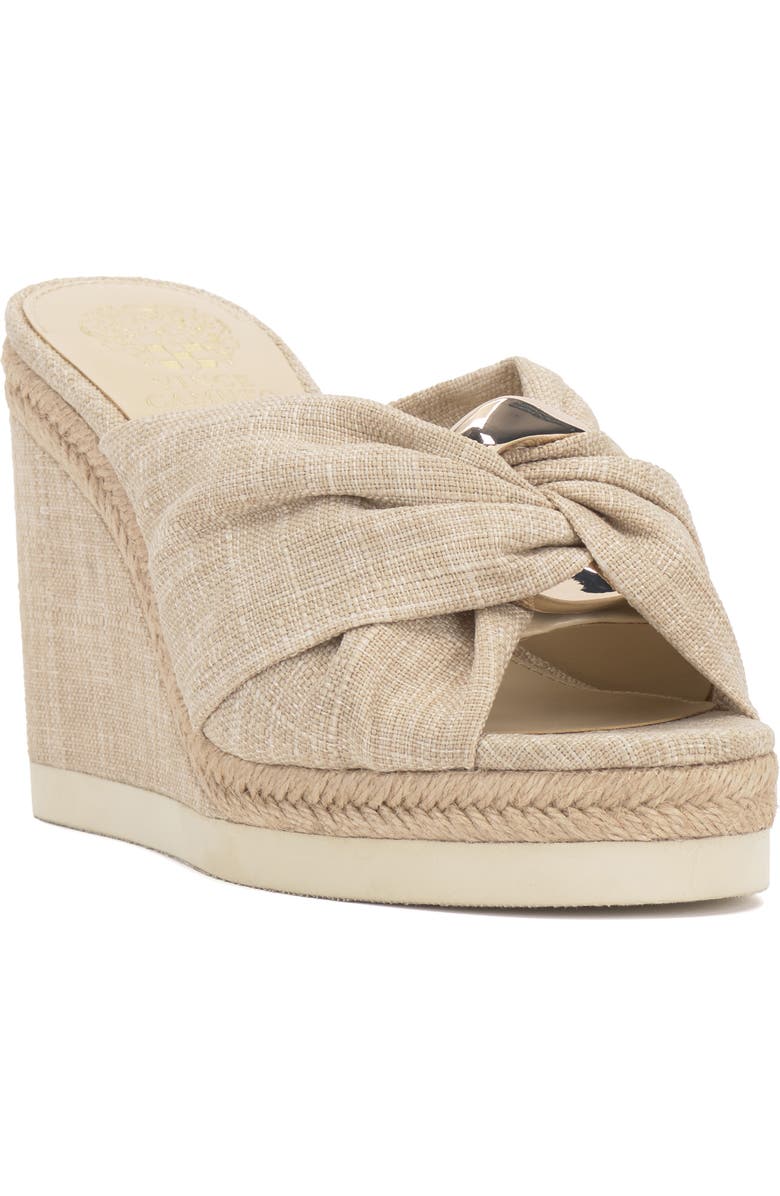 Vince Camuto Briana Platform Wedge Sandal, Main, color, Natural Rltsnl