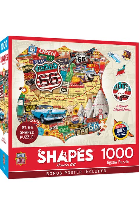 Route 66 1000 Piece Shaped Puzzle