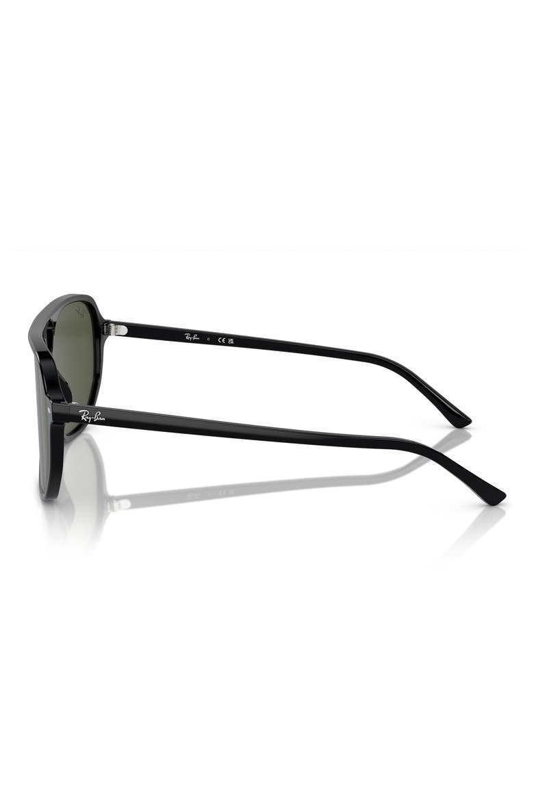Bill One 57mm Sunglasses, Alternate, color, BLACK