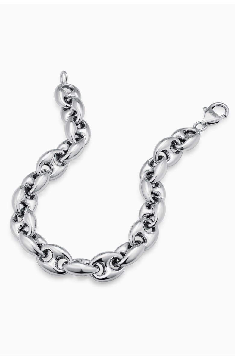 Oradina Sterling Silver Chunky Mariner Bracelet, Alternate, color, Silver