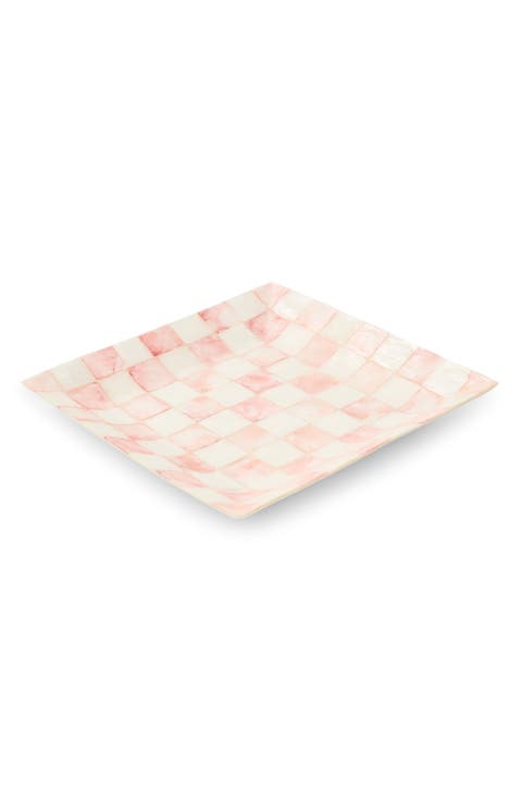 Rosy Check Capiz Catchall Tray