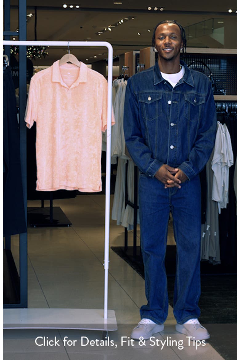 Poolside Terry Cloth Johnny Collar Polo video