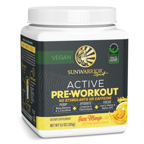 Active Pre-Workout Powder, NON STIM, 315gm Tub