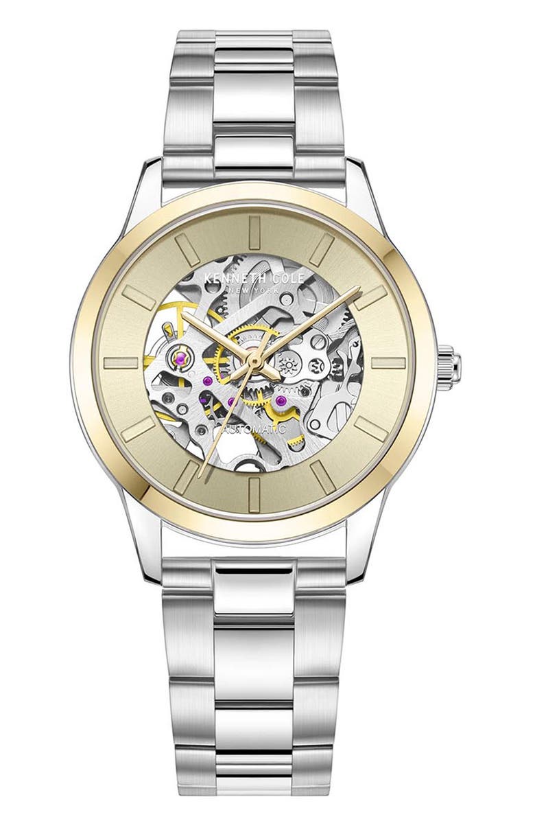 Kenneth Cole Automatic Bracelet Watch, 36mm, Main, color,