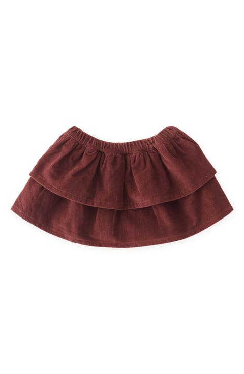 Kids' Tiered Corduroy Skirt