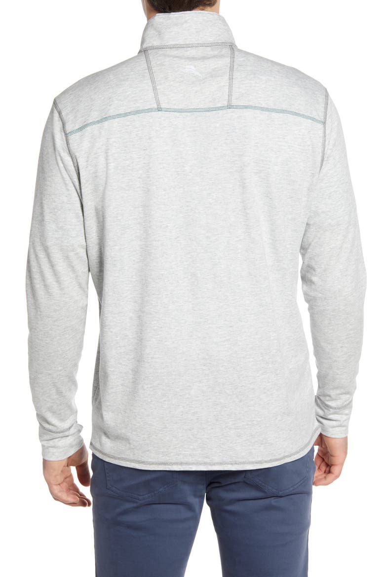 IslandActive® Palm Valley Half Zip Performance Pullover, Alternate, color, LT GREY HEATHER