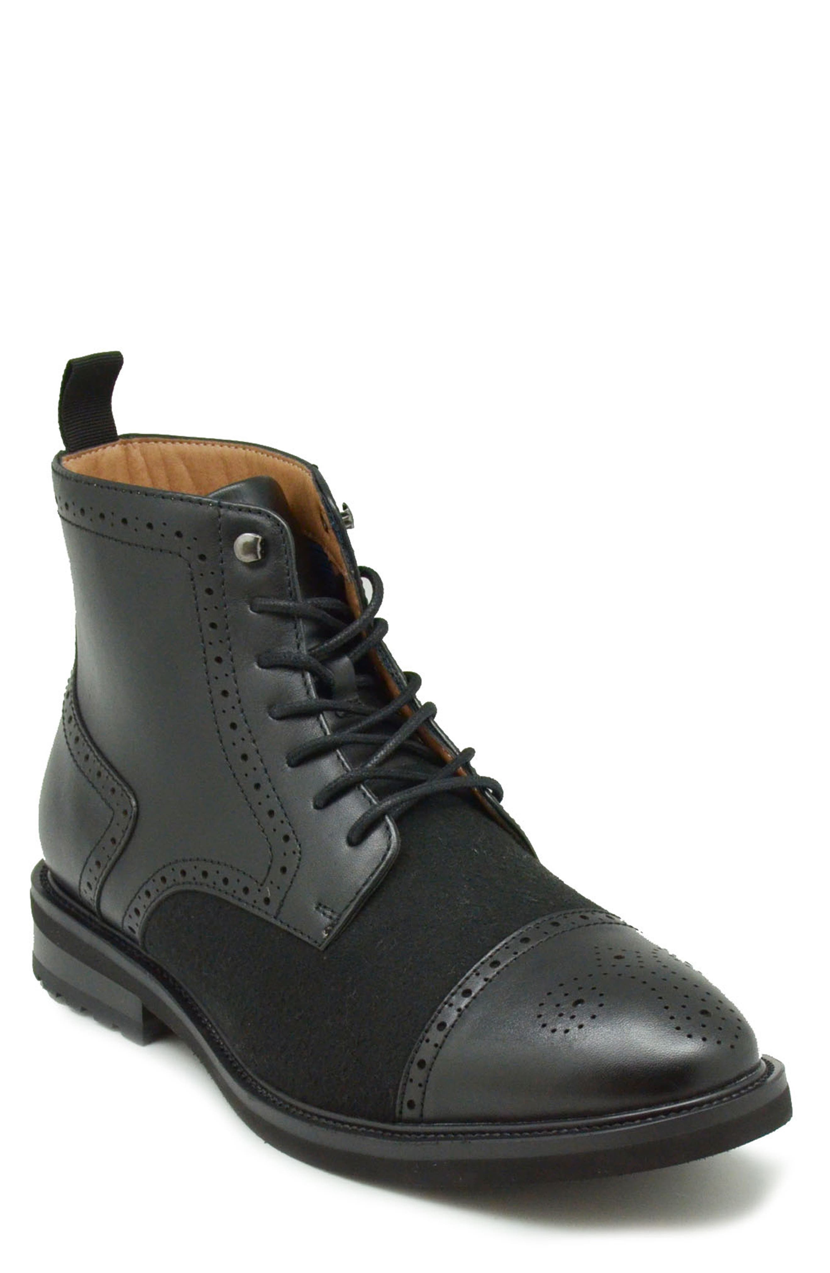 La Milano Questo Brogue Combat Boot
