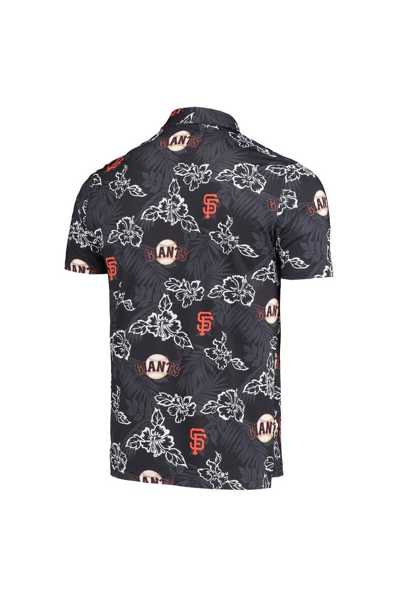 Men's Reyn Spooner Black San Francisco Giants Performance Polo, Alternate, color, Black