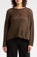 Eileen Fisher Crewneck Oversize Organic Cotton Sweater