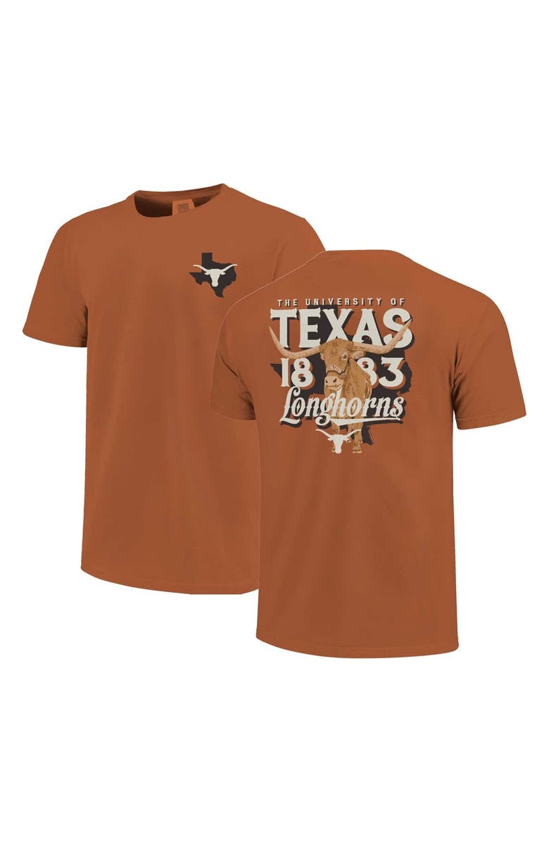 IMAGE ONE Unisex  Burnt Orange Texas Longhorns Bevo State Hyper Local Comfort Colors T-Shirt, Alternate, color, 