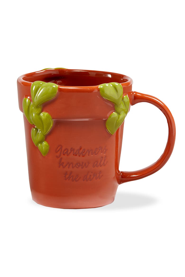 Gardeners Know All The Dirt Mug Multi Earthenware Spring, Main, color, Red