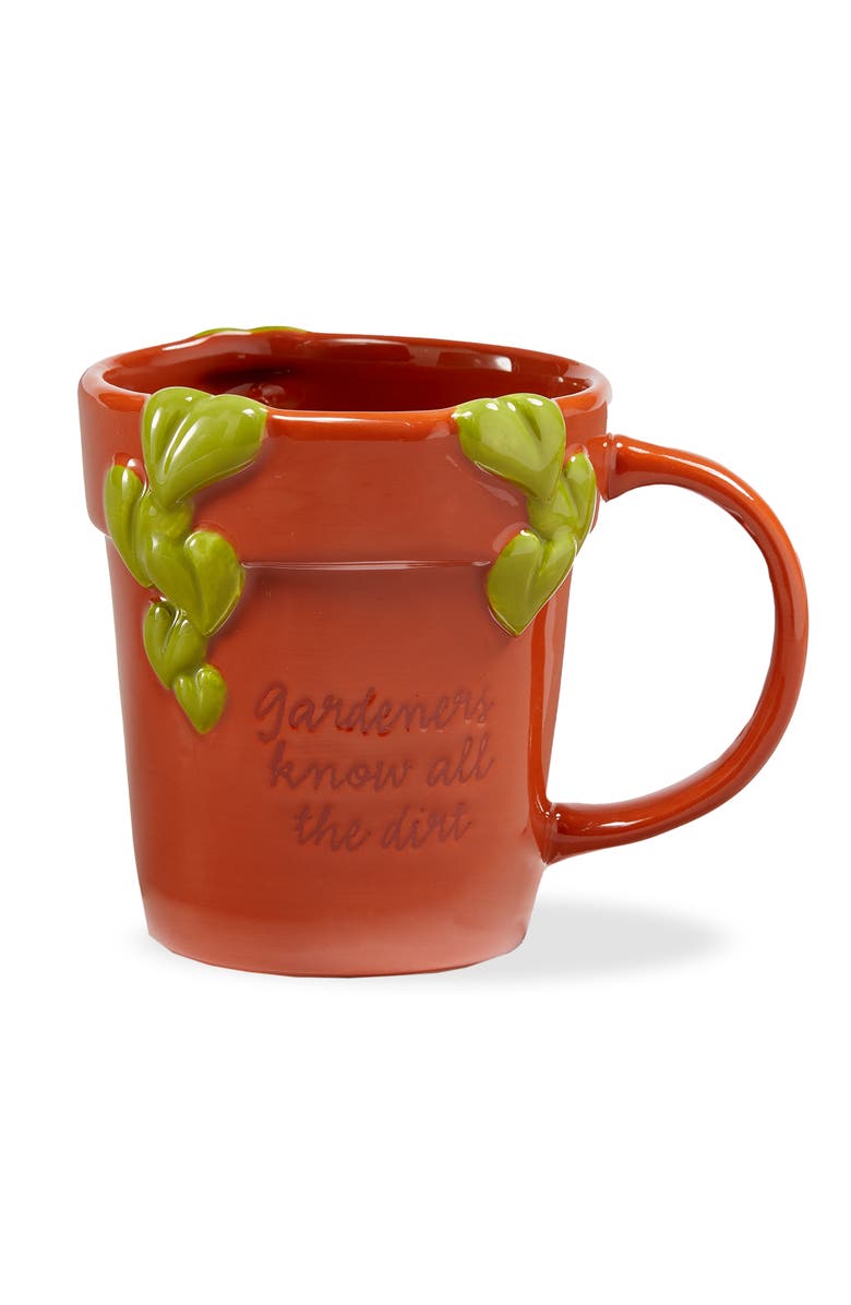 tag Gardeners Know All The Dirt Mug Multi Earthenware Spring, Main, color, Red