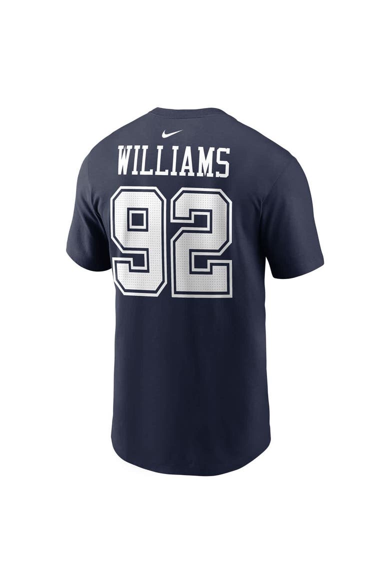 Men's Nike Quinnen Williams Navy Dallas Cowboys Player Name & Number T-Shirt, Alternate, color, Navy