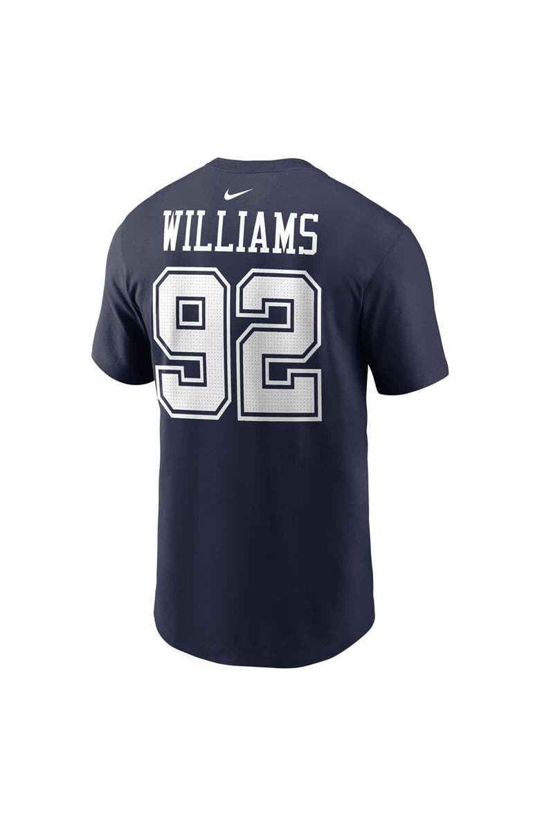 Nike Men's Nike Quinnen Williams Navy Dallas Cowboys Player Name & Number T-Shirt, Alternate, color, Navy