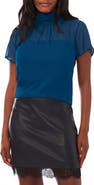 Vince Camuto Flutter Sleeve Chiffon Top